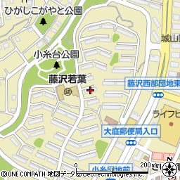 湘南西部住宅２－１４号棟周辺の地図