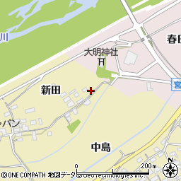 愛知県江南市宮田町新田93周辺の地図