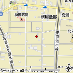 愛知県一宮市北方町北方新屋敷郷199周辺の地図