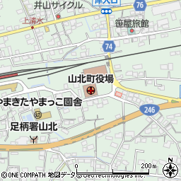 神奈川県足柄上郡山北町周辺の地図