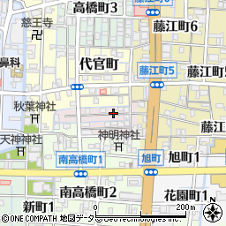 岐阜県大垣市新地町周辺の地図