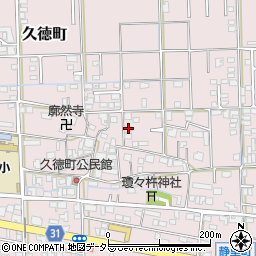 岐阜県大垣市久徳町406周辺の地図