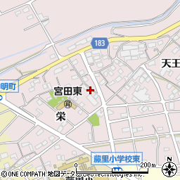 愛知県江南市宮田神明町栄153周辺の地図