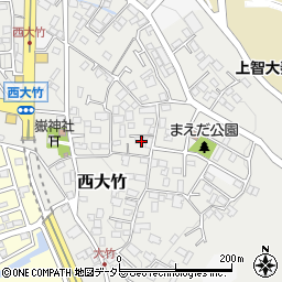 神奈川県秦野市西大竹周辺の地図