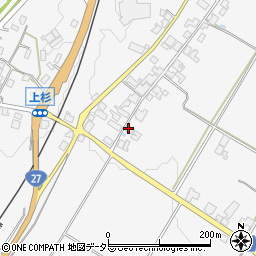 京都府綾部市上杉町鳥居野54周辺の地図