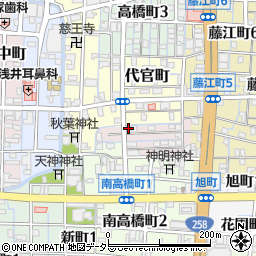 味波 大垣東店周辺の地図