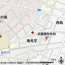 愛知県江南市勝佐町地光堂周辺の地図