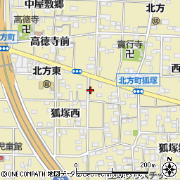 愛知県一宮市北方町北方中屋敷前周辺の地図