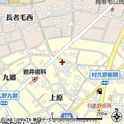 愛知県江南市村久野町上原165周辺の地図