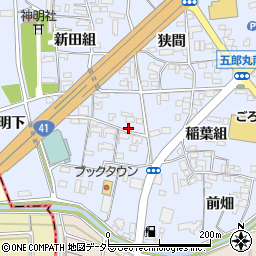 愛知県犬山市五郎丸新田組2周辺の地図