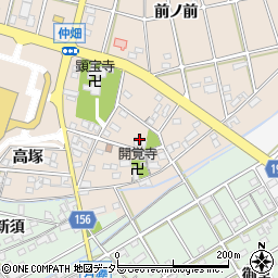 愛知県丹羽郡扶桑町南山名寺前周辺の地図