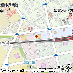 大阪新世界 山ちゃん 出雲駅前店周辺の地図