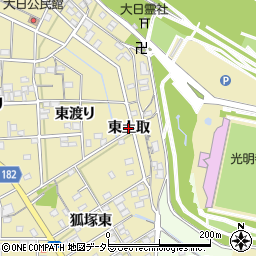 愛知県一宮市北方町北方（東土取）周辺の地図