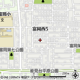 神奈川県横浜市金沢区富岡西5丁目25周辺の地図