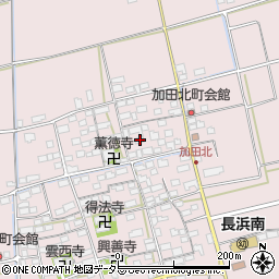 滋賀県長浜市加田町2587周辺の地図