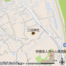三谷神社周辺の地図