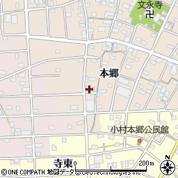 愛知県江南市小杁町本郷104周辺の地図