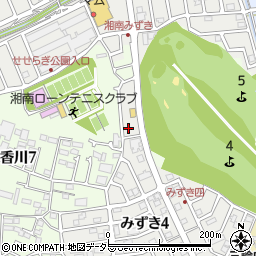 神奈川県茅ヶ崎市みずき4丁目25-2周辺の地図