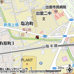 ＥＮＥＯＳ出雲市駅前ＳＳ周辺の地図