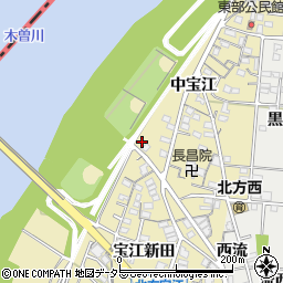 愛知県一宮市北方町北方川原屋敷周辺の地図