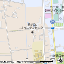 新浜区コミュニティセンター周辺の地図