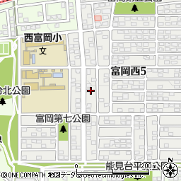 神奈川県横浜市金沢区富岡西5丁目19周辺の地図