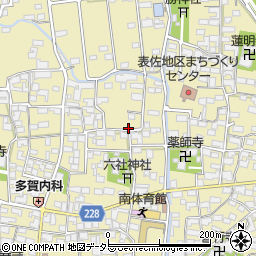 岐阜県不破郡垂井町表佐周辺の地図