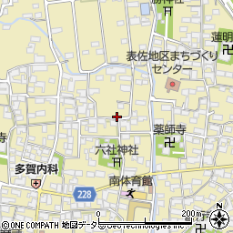 岐阜県垂井町（不破郡）表佐周辺の地図