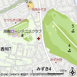 神奈川県茅ヶ崎市みずき4丁目25-3周辺の地図