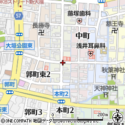 岐阜県大垣市本町周辺の地図