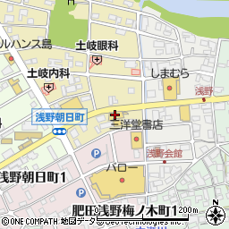 岐阜日産自動車土岐肥田店周辺の地図