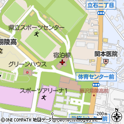 宿泊棟周辺の地図