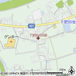 下肥田公民館周辺の地図