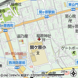 岐阜県不破郡関ケ原町中町周辺の地図