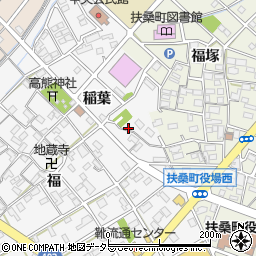 愛知県丹羽郡扶桑町高木稲葉周辺の地図