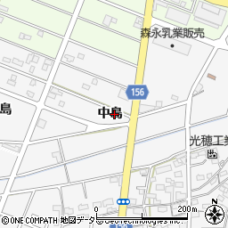 愛知県江南市和田町中島周辺の地図