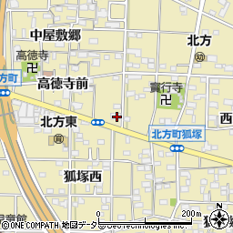 愛知県一宮市北方町北方中屋敷郷281周辺の地図