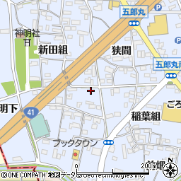 愛知県犬山市五郎丸新田組6周辺の地図