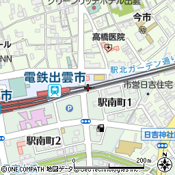 島根県出雲市駅北町9周辺の地図