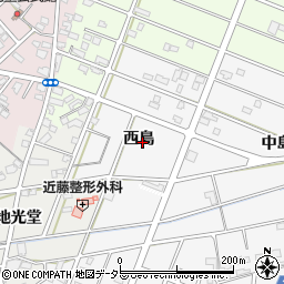 愛知県江南市和田町西島周辺の地図