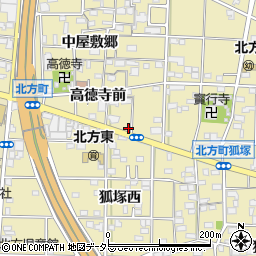 愛知県一宮市北方町北方中屋敷郷267周辺の地図