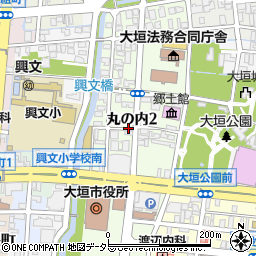岐阜県大垣市丸の内周辺の地図