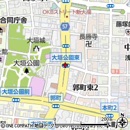 大垣公園東周辺の地図