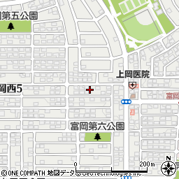 神奈川県横浜市金沢区富岡西6丁目33周辺の地図