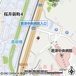 セブンイレブン君津中央病院前店周辺の地図