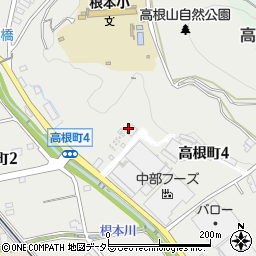 岐阜県多治見市高根町周辺の地図