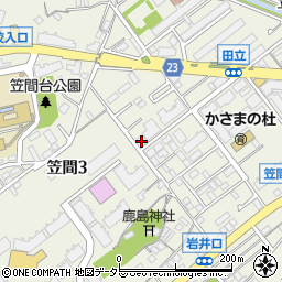 グランダ大船東弐番館周辺の地図