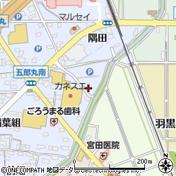 愛知県犬山市五郎丸八龍6周辺の地図