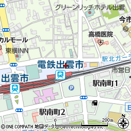 島根県出雲市駅北町周辺の地図