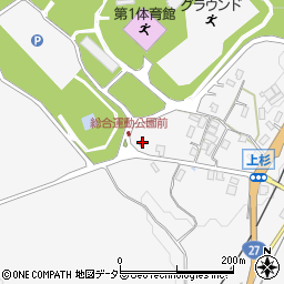 京都府綾部市上杉町桧ケ下27周辺の地図